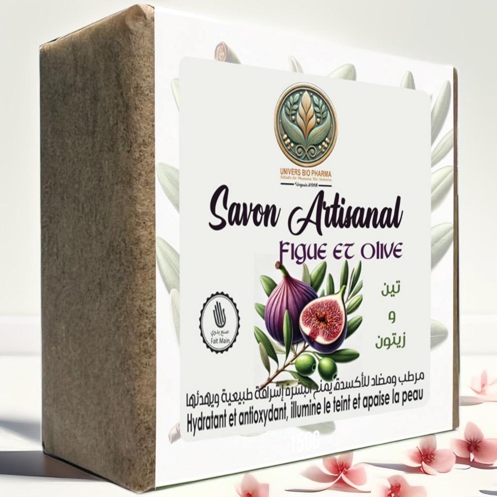 Savon Artisanal à la Figue et à l’Huile d’Olive - 150 g - Univers Bio Pharma