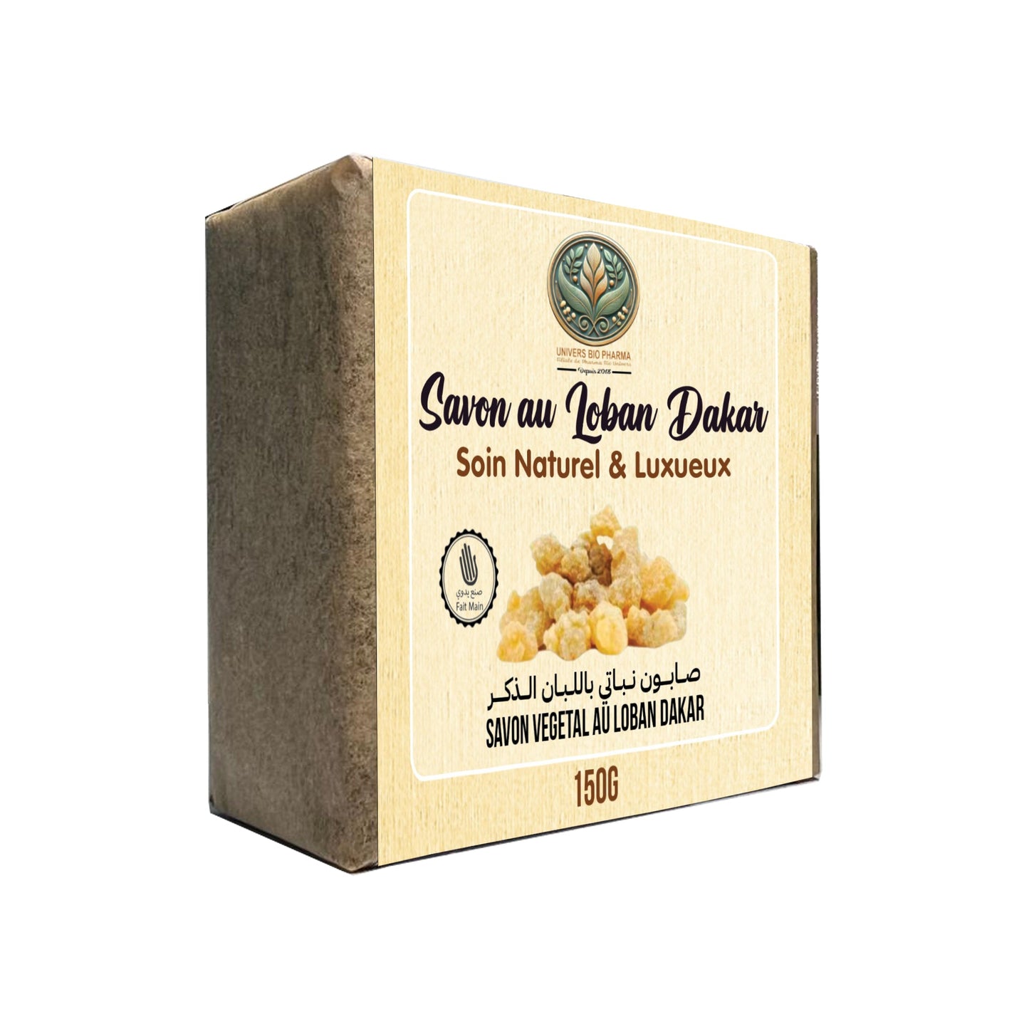 🌿 Savon Naturel au Louban Dakkar – Soin Raffermissant & Purifiant (150 g) - Univers Bio Pharma