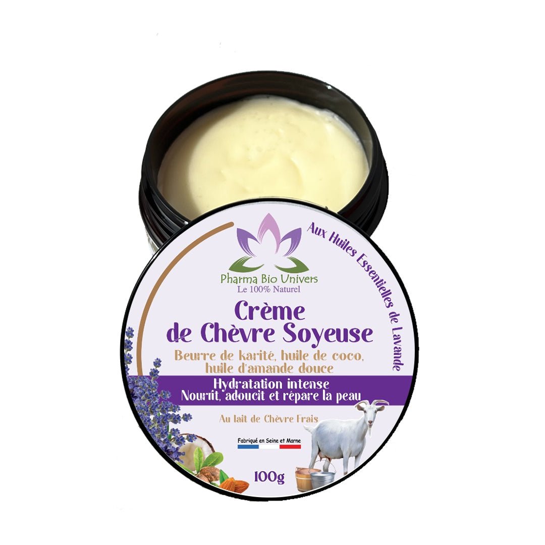 Crème de Chèvre Soyeuse, Crème corps lait de chèvre Frais - Univers Bio Pharma