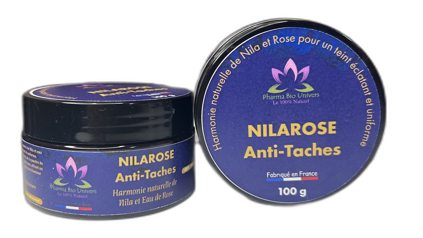 🧴 Crème Éclaircissante Naturelle à la Poudre de Nila et Eau de Rose – Anti-Taches & Éclat du Teint - Univers Bio Pharma