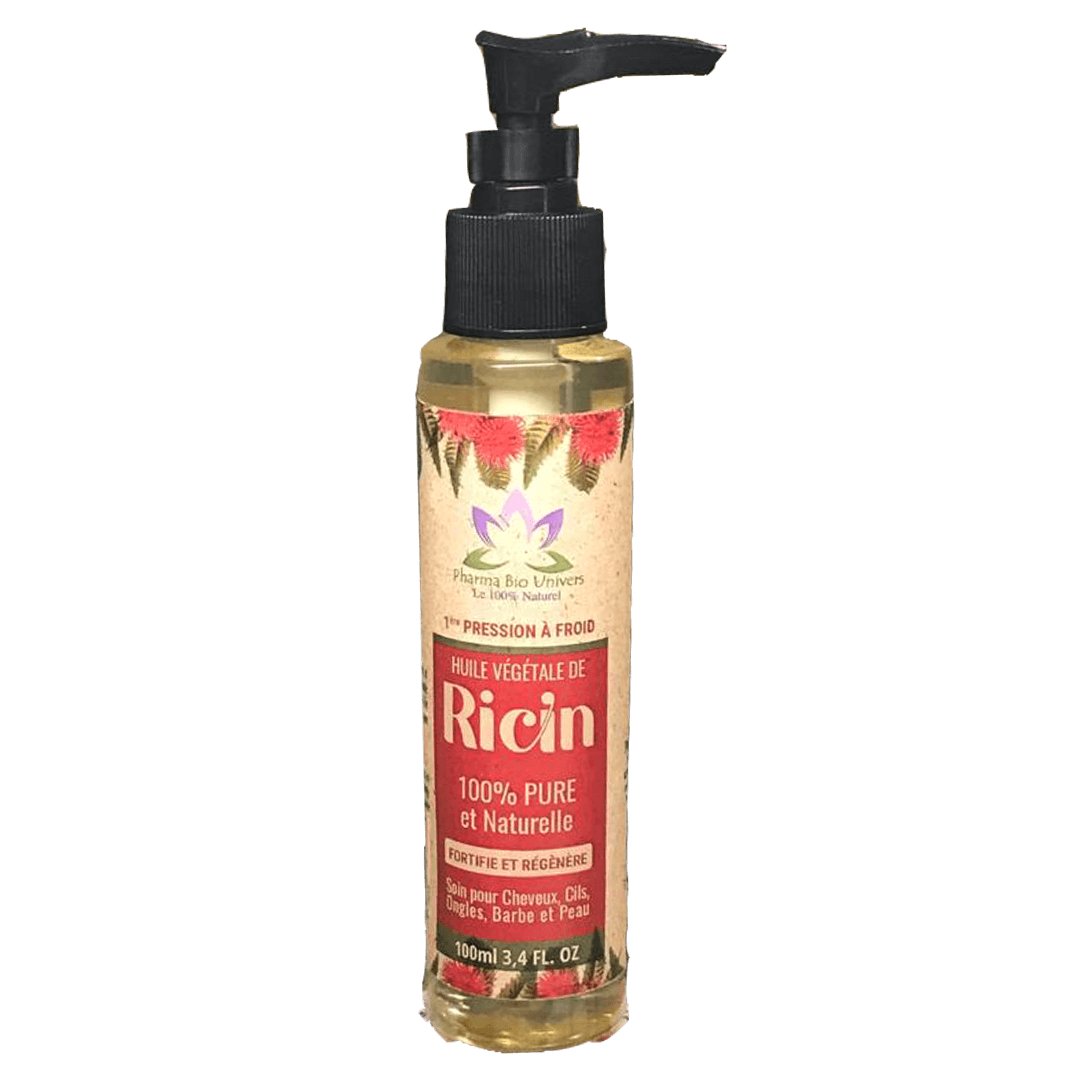 🌿 Huile de Ricin BIO – 100 % Pure & Vierge, Première Pression à Froid - Univers Bio Pharma