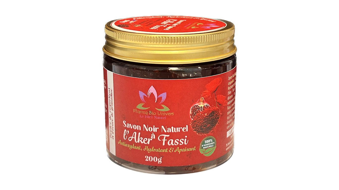 🌿 Savon Noir à l’Aker Fassi – Soin Exfoliant et Éclat Naturel (200g) - Univers Bio Pharma