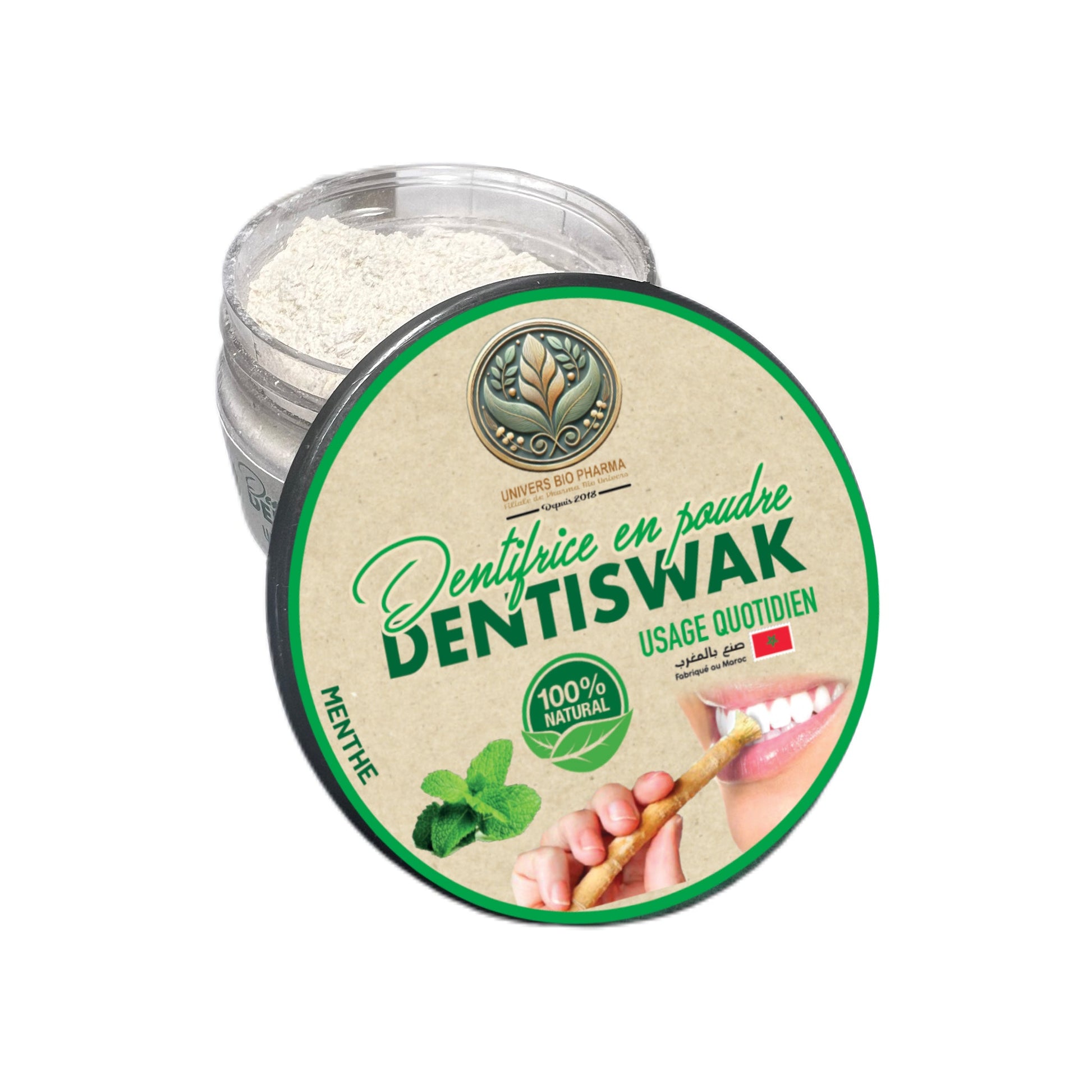 DENTISWAK Usage Quotidien – Poudre de Siwak Naturelle pour une Hygiène Dentaire Saine 🌿✨ - Univers Bio Pharma