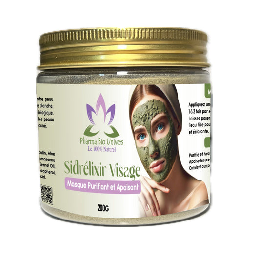💆‍♀️ Masque Gommant Naturel Sidrélixir – Visage Purifié & Éclatant - Univers Bio Pharma