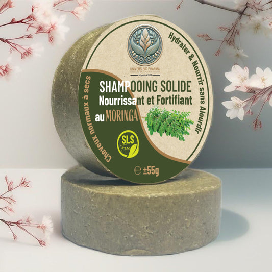 Shampoing Solide Naturel – Moringa & Ghassoul - Univers Bio Pharma