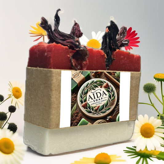 Savon Plaisir Bicolore – Blanc et Rouge Carcadet - Univers Bio Pharma