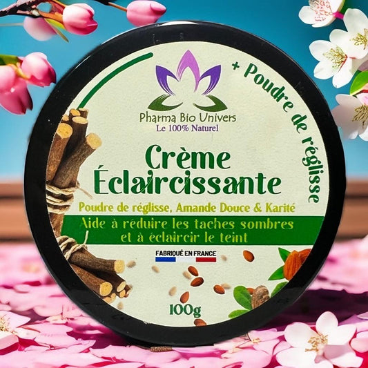 Crème Éclaircissante à la Poudre de Réglisse – Éclat &amp; Hydratation Naturelle - Univers Bio Pharma
