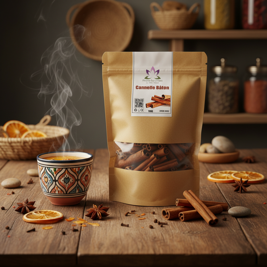 Bâtons de cannelle en contexte lifestyle