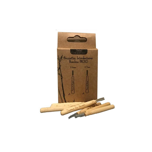 Brossettes Interdentaires en Bambou Moso avec Poils en Nylon de Qualité DuPont - Univers Bio Pharma
