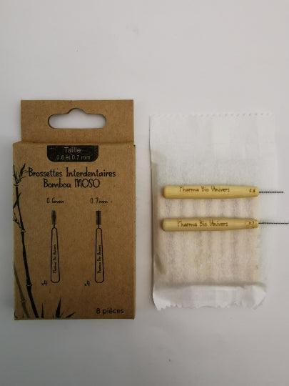 Brossettes Interdentaires en Bambou Moso avec Poils en Nylon de Qualité DuPont - Univers Bio Pharma
