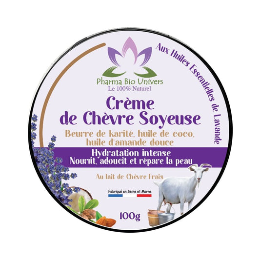 Crème de Chèvre Soyeuse, Crème corps lait de chèvre Frais - Univers Bio Pharma