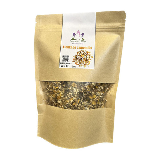 🌼 Fleurs de Camomille Sauvage – Relaxation & Bien-être Naturel - Univers Bio Pharma