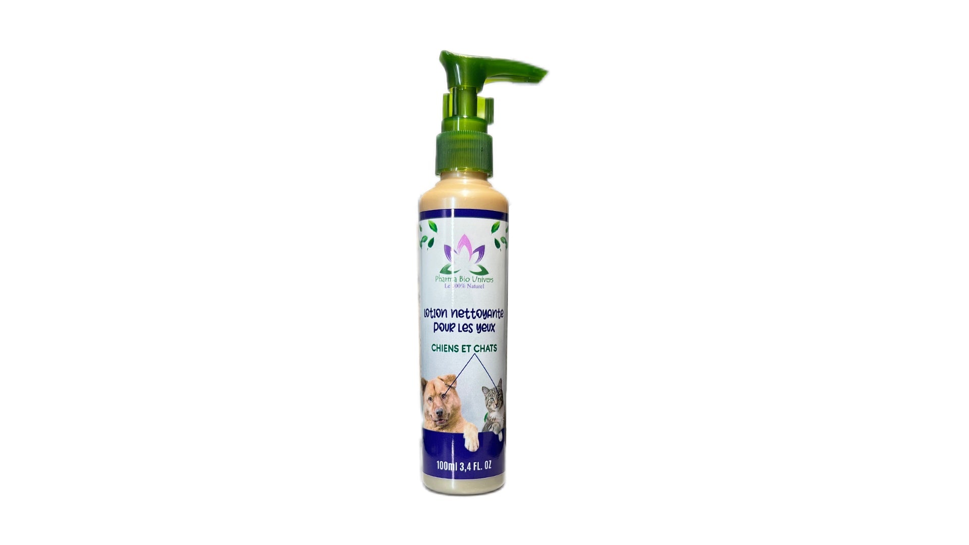 غسول تنظيف العيون للكلاب والقطط Lotion Nettoyante des Yeux pour Chien et Chat 100 ml - Univers Bio Pharma