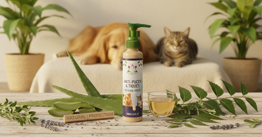 Répulsif Naturel Anti-Puces et Tiques - Photo produit professionnelle