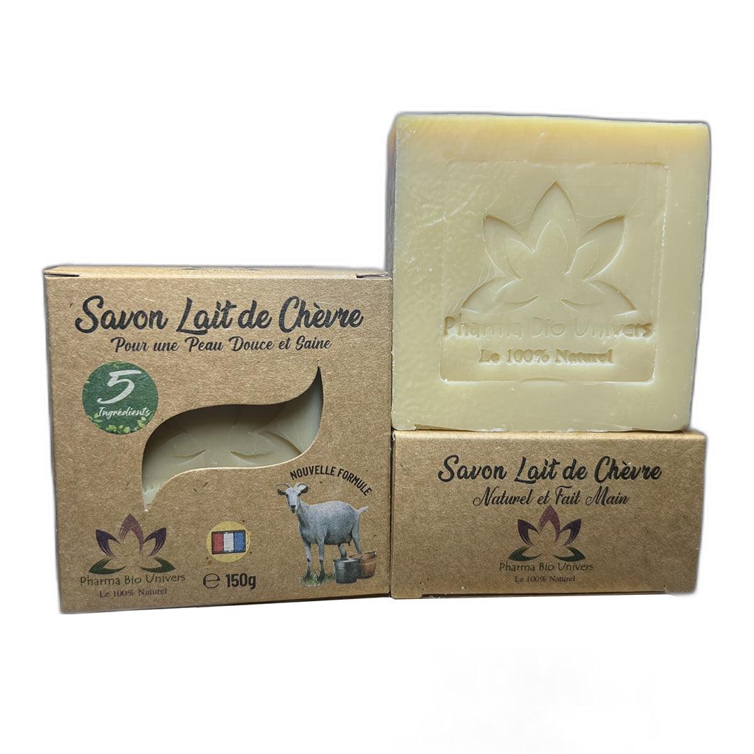 Savon au lait de chèvre – Fait main – Pour peaux mixtes à grasses – 150 g - Univers Bio Pharma