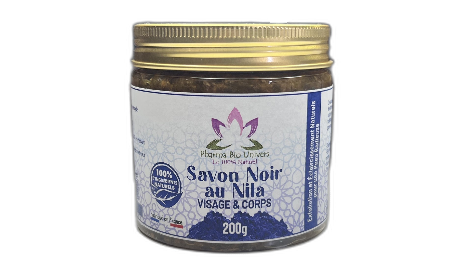 Savon Noir Nila : Exfoliation et Éclaircissement Naturels pour une Peau Radieuse 200 gr - Univers Bio Pharma